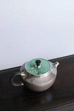 Load image into Gallery viewer, "Winter Boiling Snow" Xueji Seeking Plum pure silver kettle from Hangzhou's century-old Luyi.