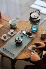Load image into Gallery viewer, "Winter Boiling Snow" Xueji Seeking Plum pure silver kettle from Hangzhou's century-old Luyi.