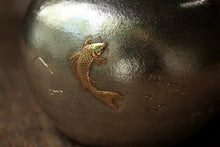 Load image into Gallery viewer, 9999 Silver pot among fish and lotus leaves(鱼戏莲叶间纯银烧水壶)