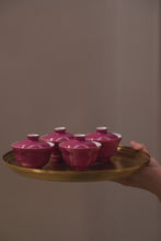 Load image into Gallery viewer, Jingdezhen Handmade Rouge Red Small Flapped Bowl