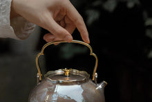 Load image into Gallery viewer, The Beauty of the Silver Teapot in the Autumn Courtyard's Elegant Rhyme/Qiu Ting pure silver teapot