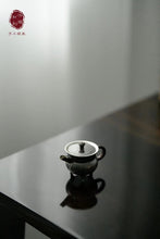 Load image into Gallery viewer, 9999 sterling silver teapot "Bronze Jue style" handmade silver teapot Hong Ji Treasures made by Hong Jike