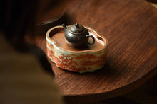 Load image into Gallery viewer, "Alum Red Landscape Hu Cheng"/矾红山水壶承