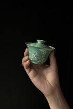 Load image into Gallery viewer, Tongxin She Teahouse | Jingdezhen Wuzhi Green Plum Visiting盖碗 : A Poetic Spring in Tea Ware