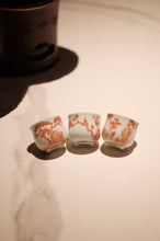 Load image into Gallery viewer, Cinnabar-Red Pine, Bamboo and Plum Kung Fu Cup Set: Painting Oriental Elegance on Porcelain