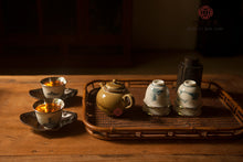 Load image into Gallery viewer, 9999 sterling silver-covered porcelain landscape blue and white porcelain teacup