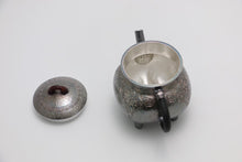 Load image into Gallery viewer, 9999 sterling silver handmade hammered Four-legged tea pot