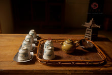 Load image into Gallery viewer, 9999 sterling silver-covered porcelain landscape blue and white porcelain teacup