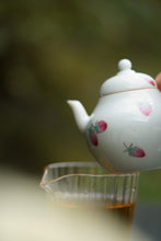 Load image into Gallery viewer, Jingdezhen Handpainted Strawberry Si Ting Small Porcelain Pot.
