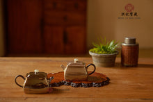 Load image into Gallery viewer, "rectangular 9999 sterling silver teapot" from "Hong Ji Treasure", a century-old teapot maker family