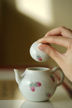 Load image into Gallery viewer, Jingdezhen Handpainted Strawberry Si Ting Small Porcelain Pot.