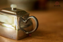 Load image into Gallery viewer, "rectangular 9999 sterling silver teapot" from "Hong Ji Treasure", a century-old teapot maker family