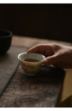 Load image into Gallery viewer, Handmade alum red landscape Gaiwan/tea cup