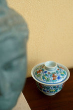 Load image into Gallery viewer, Doucai Fulu Gaiwan/斗彩福禄盖碗