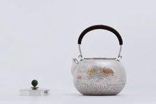 Load image into Gallery viewer, 9999 Sterling Silver "Turtle Crane Yannian Burning Mercury Pot"