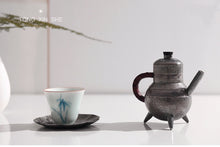 Load image into Gallery viewer, 9999 Shang three-legged sterling silver teapot
