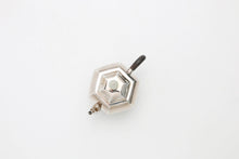 Load image into Gallery viewer, Hexagonal Palace Lantern Sterling Silver Teapot / Chiseled Pipa Mantis