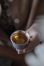 Load image into Gallery viewer, Lingyun Tea Cup (Porcelain Wrapped Silver)50ml