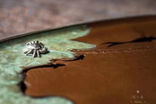 Load image into Gallery viewer, Yuxi lotus pond tea table (with silver edge)