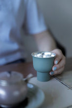 Load image into Gallery viewer, Lingyun Tea Cup (Porcelain Wrapped Silver)50ml