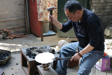 Load image into Gallery viewer, 9999 Pure Silver Handmade 'Three-legged Shi Piao' Teapot/100ml