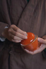 Load image into Gallery viewer, &quot;Coral Red Small Gaiwan&quot; Capacity 100ml
