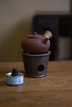 Load image into Gallery viewer, Ring button kettle/capacity about 400ml, fire-resistant red mud, integrated drawing forming, thin tire process, carbon stove/electric ceramic stove/open flame available