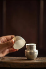 Load image into Gallery viewer, Hehe egg sterling silver teacup/wine glass