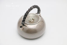 Load image into Gallery viewer, 9999 sterling silver rattan handle boiling mercury pot, jade pick