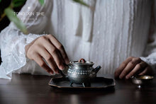 Load image into Gallery viewer, San Zu Ding Li Pao Cha sterling silver teapot