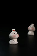 Load image into Gallery viewer, Purple Clay Tea Pet: Cute Bunny