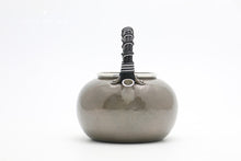 Load image into Gallery viewer, 999 sterling silver boiling teapot and mercury pot, handmade one sterling silver pot with rattan insulation small girders