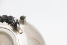 Load image into Gallery viewer, 9999 sterling silver rattan handle boiling mercury pot, jade pick
