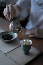 Load image into Gallery viewer, Lingyun Tea Cup (Porcelain Wrapped Silver)50ml