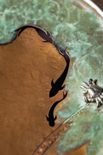 Load image into Gallery viewer, Yuxi lotus pond tea table (with silver edge)