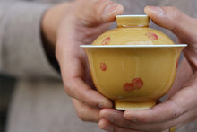 Load image into Gallery viewer, longevity peach bowl/寿桃盖碗