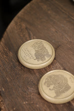 Load image into Gallery viewer, Engraved purple sand tiger coaster/cover.