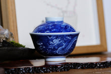 Load image into Gallery viewer, 🐉 Jingdezhen Blue and White Porcelain Dragon Gaiwan
