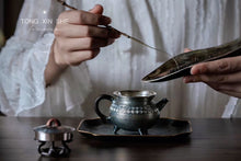 Load image into Gallery viewer, San Zu Ding Li Pao Cha sterling silver teapot