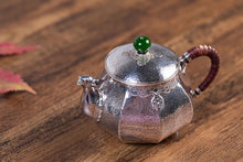 Load image into Gallery viewer, Luanfengzui Ruyi Flower Cloud Shoulder Pattern Octagonal Small Silver Pot