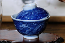 Load image into Gallery viewer, 🐉 Jingdezhen Blue and White Porcelain Dragon Gaiwan