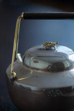 Load image into Gallery viewer, "Turtle and Crane Yannian" sterling silver kettle