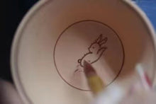 Load image into Gallery viewer, Jade Rabbit Kung Fu tea cups/set of 4.玉兔功夫茶杯