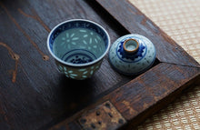 Load image into Gallery viewer, Blue and white exquisite little Gaiwan 100ml