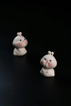 Load image into Gallery viewer, Purple Clay Tea Pet: Cute Bunny