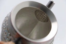 Load image into Gallery viewer, 9999 sterling silver handmade hammered three-legged tea pot