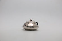 Load image into Gallery viewer, 9999 Pure Silver Handmade 'Three-legged Shi Piao' Teapot/100ml