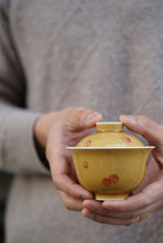 Load image into Gallery viewer, longevity peach bowl/寿桃盖碗