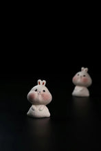 Load image into Gallery viewer, Purple Clay Tea Pet: Cute Bunny