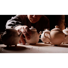 Load image into Gallery viewer, Jingdezhen kneading "wood-burning purple sand teapot"